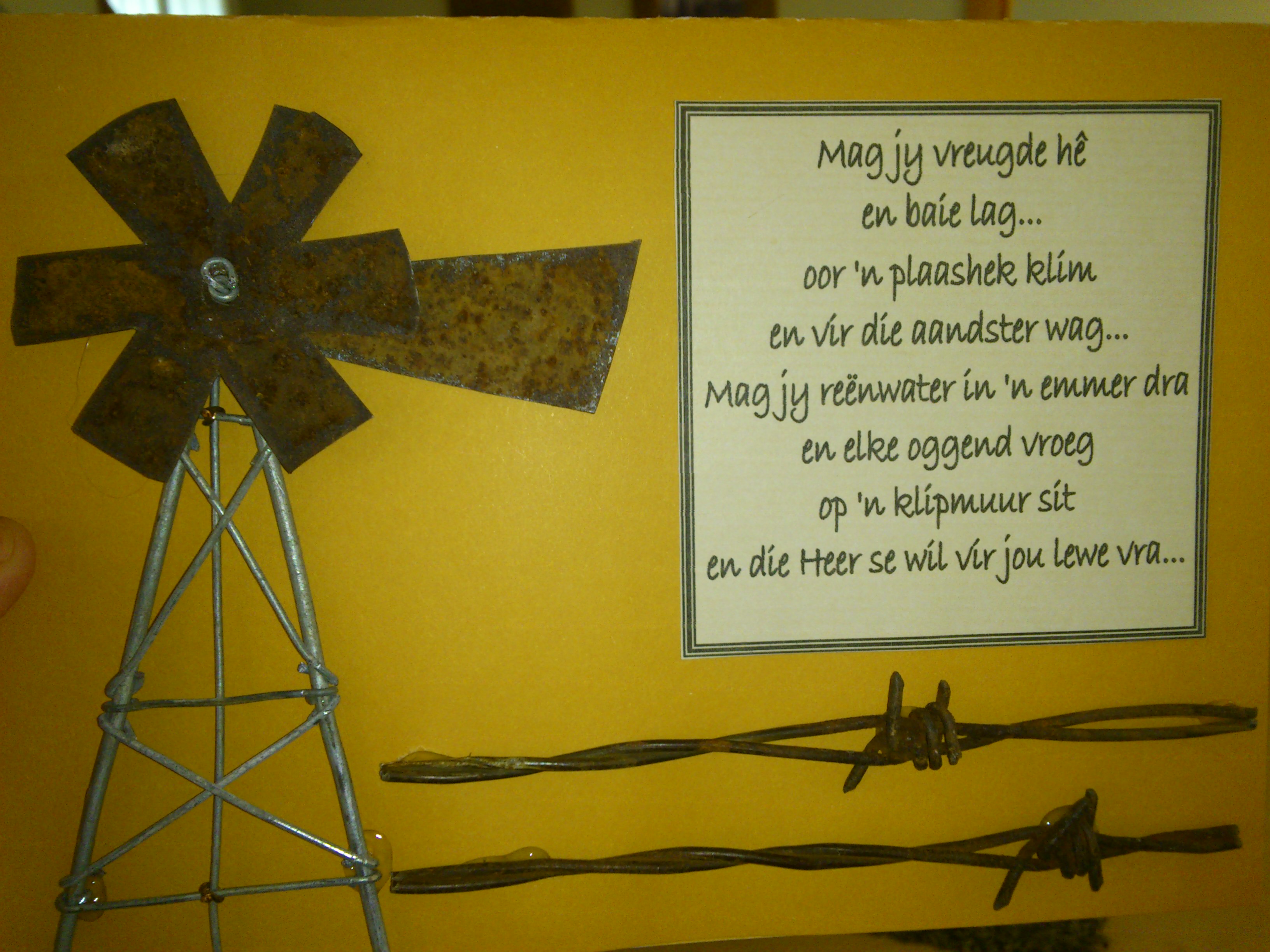 My beautiful birthday card from my husband